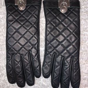 Michael Kors Leather Gloves